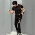 Black Cotton Combo T-Shirt & trouser Pant For Man-Black T-shirt and Pant for men. 