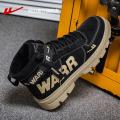 Warrior Official Flagship Store Men's Shoes Autumn New High-Top Fashion Worker Boot Trendy British-Style All-Matching Men's Boots.