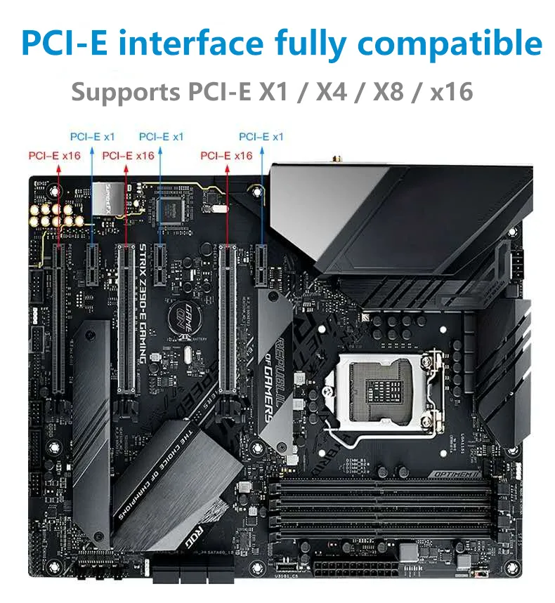 5374Mbps Wi-Fi 6E PCIe Wireless Network Card 5G/6Ghz WiFi Adapter