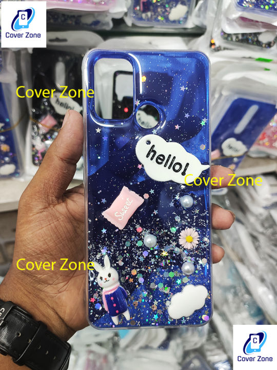 Ladies Case For Realme C17 Realme 7i 3D Hello Cartoon Fixed