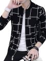 BLACK COLOR FLEECE & COTTON WINTER JACKET FOR MEN .. 