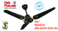 Pak Punjab 56" Ceiling Fan - MAGIC (Black Gold) - Made in Pakistan.