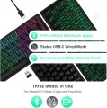 Royal Kludge RK84 Trimode Hotswappble Mechanical keyboard Gateron Switch (brown.red,blue). 