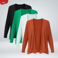 Womens Lightweight Open Front Soft Knit Cardigan From Levin.