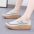 Women's Shoes Non Slip Trendy Rubber Sole Female Comfortable Versatile Trainers Shoes Women Sport Sneakers Girls Leisure Sneakers for Tennis , Beige 37. 