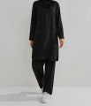 Ladies 2 Pcs Long Top and Pants Set Islamic Active Wear Arabian Yoga Jogging Modest Sportswear.