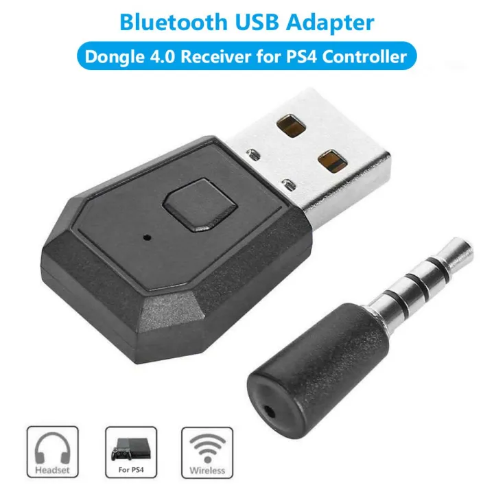 Wireless Dongle USB Receiver Bluetooth 4.0 Adapter for PS4 Controller Headphone