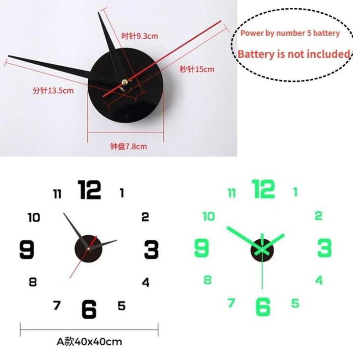3D%20Luminous%20Wall%20Clock%20Frameless%20Acrylic%20DIY%20Digital%20Clock%20Wall%20Stickers%20Mute%20Clock%20for%20Living%20Room%20Bedroom%20Office%20Wall%20Decor%20-%20Image%202