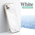 Hontinga for Realme C20 / C20A Back Cover Luxury 6D Plating Fashion Racing Side Pattern Soft Case Silicone Square Phone Cases. 