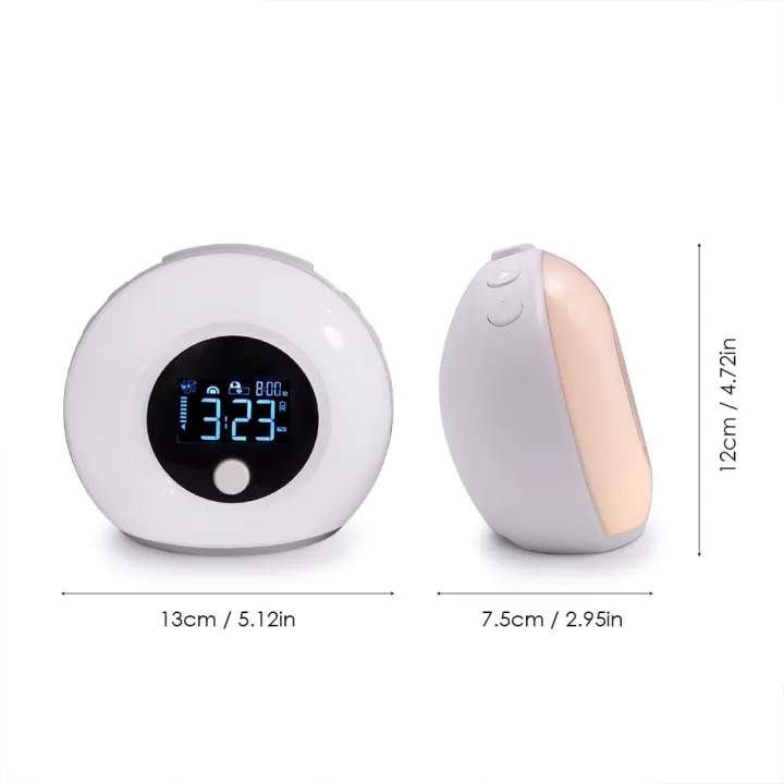 Migeet%20Smart%20Touch%20Light%20USB%20Color%20BT%20Speaker%20Night%20Light%20with%20LCD%20Clock%20Display%20Adjustable%20Alarm%20Clock%20Musical%20Sleep%20Lamp%205Watt%20White%20-%20Image%209