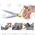 Tailor Golden Handle Stainless Steel Tailor Scissors-Medium - 9.5 Inch - Cutter. 