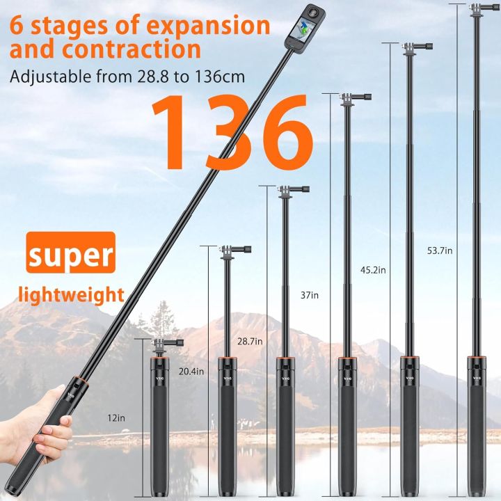 VRIG%20TP-21%20Selfie%20Stick%20Tripod%201.4M%20Action%20Camera%20for%20Insta360%20GoPro%20Hero%2010%209%208%207%20AKASO%20SJCAM%20OSMO%20Action%20Cameras%20-%20Image%208