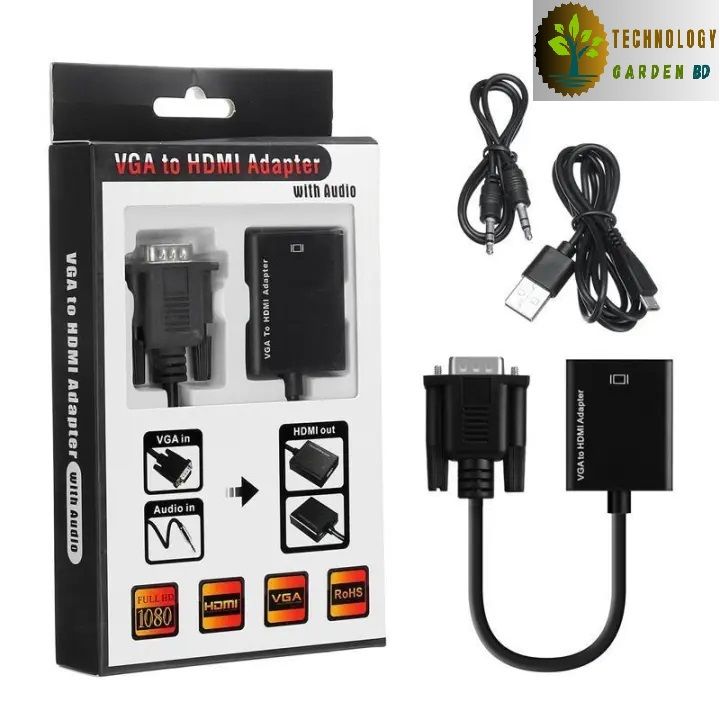 VGA to HDMI Converter with Audio