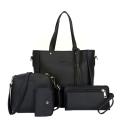 4pcs/set Women Handbag Messenger Pu Leather Shoulder Pu Bag Wallet Set Leather Purse Tote Women Satchel Set Tote Bag Handba V5y1. 