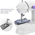 Electric Mini Portable Sewing Machine for Household, Kids, Beginners, Travel - With Light/. 