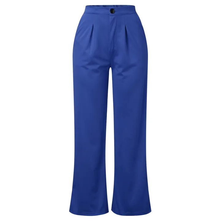 Wide%20Leg%20Pants%20For%20Women%20Trousers%20Solid%20Casual%20High%20Waisted%20Wide%20Leg%20Palazzo%20Trousers%20Women's%20Pants%20Sweat%20Pants%20For%20Womens%20-%20Image%204