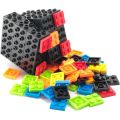Speed Magic Cube 3x3 Build-on Brick Magic Cube Brain Teaser Puzzle and Bricks Toy in 1 for Kids Gift. 