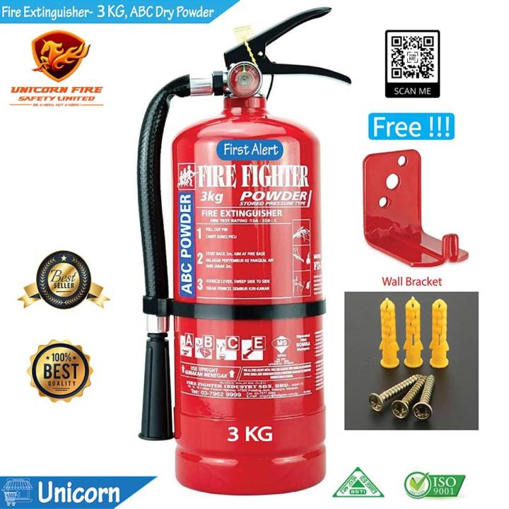 Red Fire Fire Extinguisher 3kg abce Dry Powder