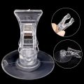 5/1Pcs Plastic Suction Cup Clips Transparent Sucker Clamp Bathroom Window Glass Suction Cup with Clip for Advertising Display.