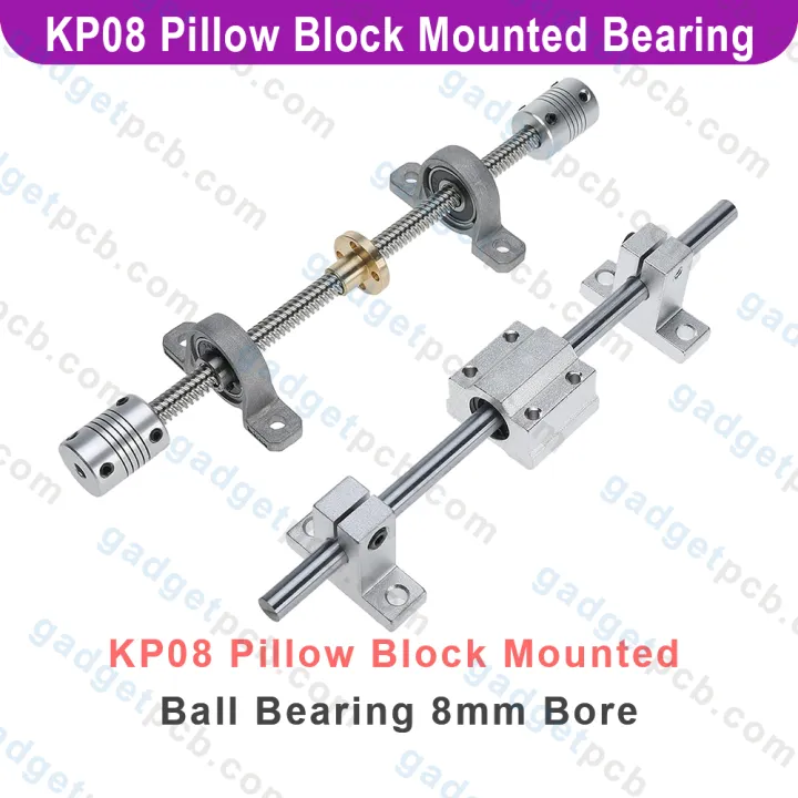Zinc%20Alloy%20KP08%20P08%20Pillow%20Block%20Mounted%20Ball%20Bearing%208mm%20Bore%20Diameter%20For%20CNC%20Machine%203D%20Printer%20All%20Kinds%20Of%20Electronics%20Projects%20-%20Image%207