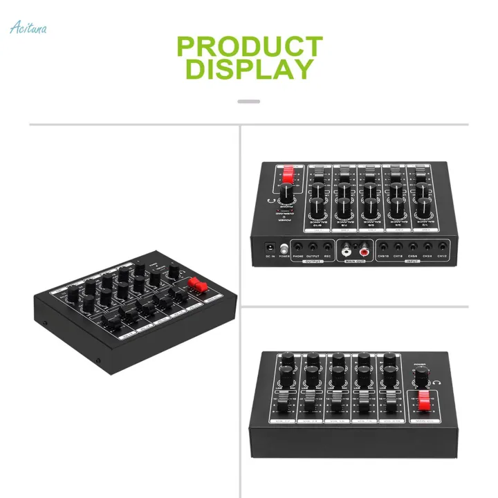Mini%20Audio%20Mixer%20DC%209V%205%20in%201%20Out%20Stereo%20Mixer%20for%20Microphones%20Guitars%20Stage%20-%20Image%205