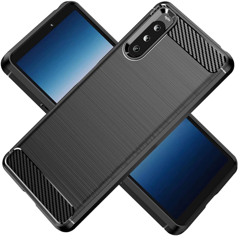 For Sony Xperia 10 III Phone Case Carbon Fiber Anti-knock Bumper