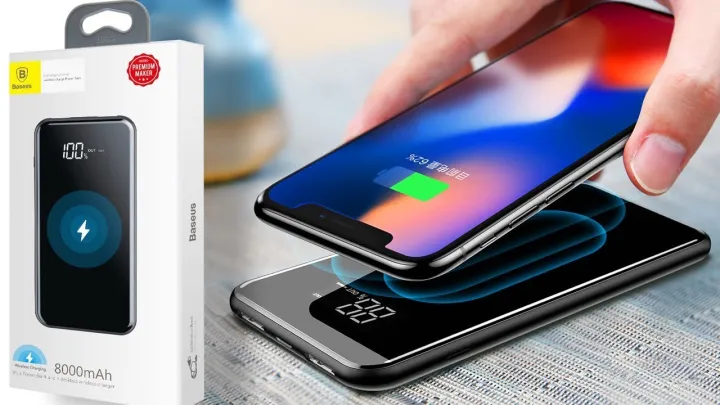 Baseus%208000mAh%20Power%20Bank%20QI%20Wireless%20Charger%20For%20iPhone%2011/%2011%20Pro/11%20Pro%20Max%20/%20X/XS/XR%20Samsung%20S20%20S20+%20S20%20Ultra%20S10%20S9%20S8+%20Note%208,%209,%2010,%2010%20Plus,%20Note10%20Pro%205V/2A%20Powerbank%20Dual%20USB%20Charging%20Power%20bank%20Phone%20Stand%20-%20Image%205