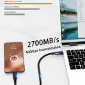 UGOURD Thunderbolt 4 2m USB4 Cable 40Gbps Thunderbolt3 Type C Fast Charger Cable 240W Data Transfer USB C For Laptop Mobile Disk. 