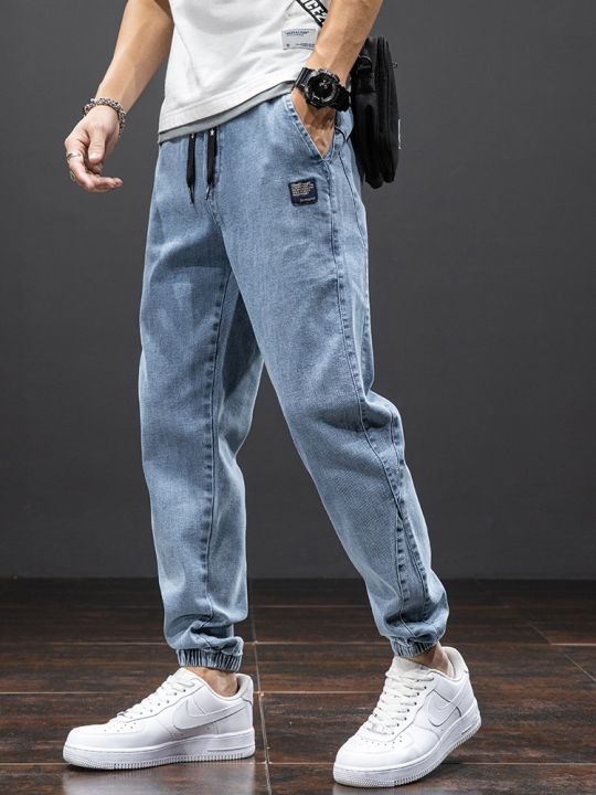 Spring Black Blue Cargo Jeans Men Streetwear Denim Jogger Pants Men Baggy Harem Jean Trousers Plus Size 6XL 7XL 8XL
