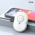 Mini Rechargeable Bluetooth-Compatible Wireless Remote Controller Button Self-timer Selfie Stick Shutter Release for IOS Android.