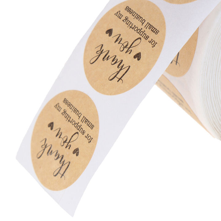 500PCs/roll%20Handmade%20Thank%20You%20Stickers%20Paper%20Label%20%20Round%20Stationery%20Decor%20-%20Image%203