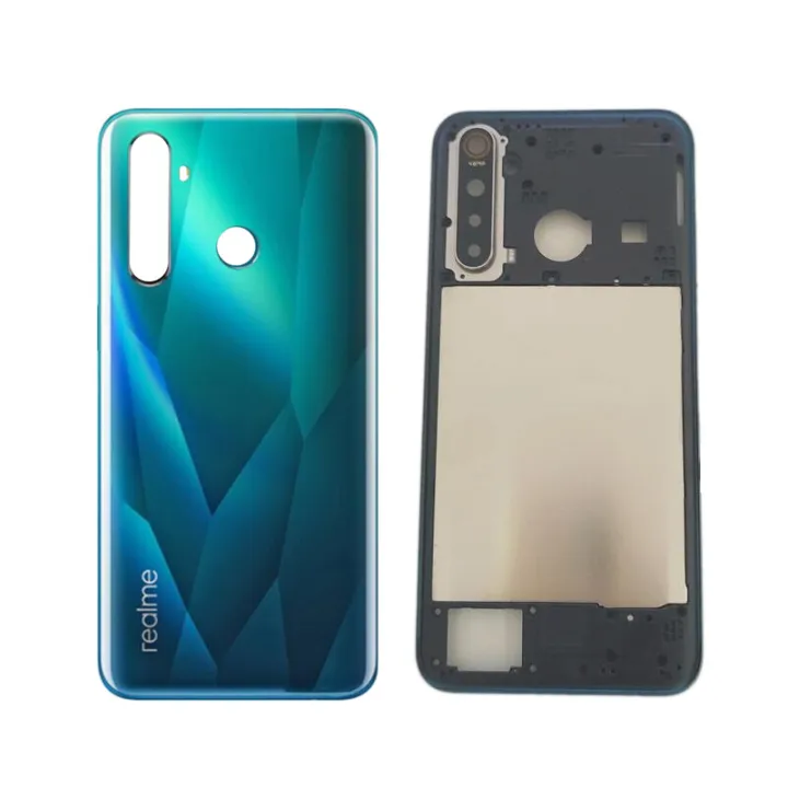 New%20Housing%20For%20OPPO%20Realme%205%20Pro%20RMX1971%20RMX1973%20Back%20Cover%20Rear%20Door%20Case%20with%20Middle%20Frame+Camera%20lens%20-%20Image%203