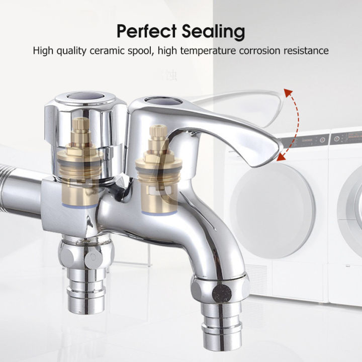 EsoGoal%20Faucet%20Washing%20Machine%20Faucet%20Dual%20Port%20Alloy%20Faucet%20Multi-function%20Faucet%20Double%20Spout%20Water%20Mixed%20Tap%20Two%20Way%20Water%20Washer%20Tap%20Double%20%20G1/2%20Port%20Interface%20Bathroom%20Water%20Tap%20-%20Image%206