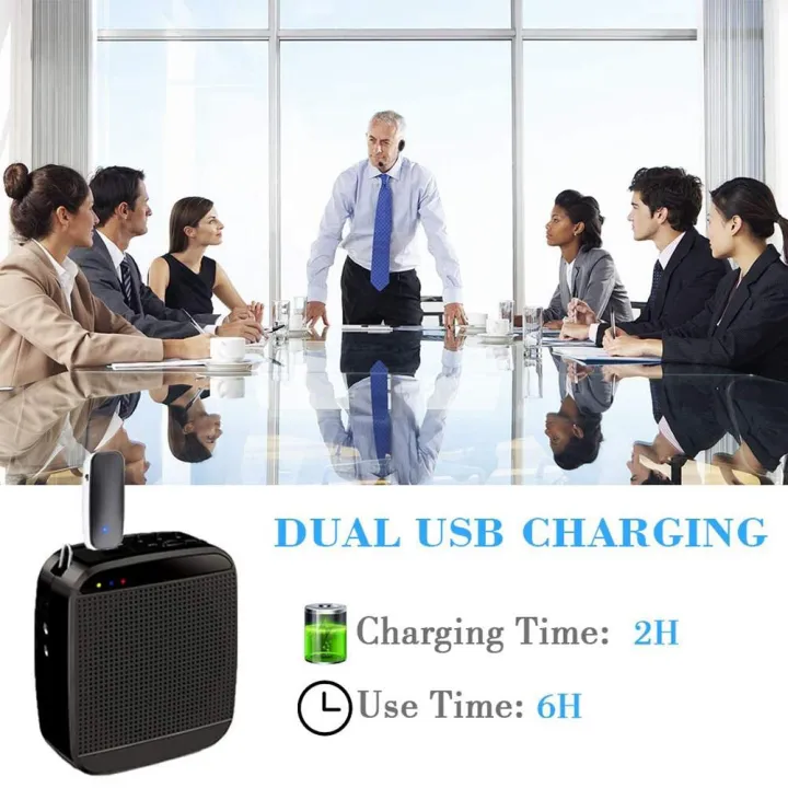 ARELENE%20New%202%20in%201%20Handheld%20UHF%20Wireless%20Microphone%20Professional%20Head-Wear%20Mic%20Volume%20Amplifier%20for%20Speech%20Teaching%20-%20Image%204