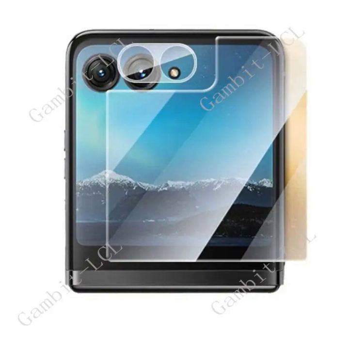 2IN1 Original 3D Tempered Glass For Motorola Moto Razr 40 Ultra Razr Plus Razr 4 Razr4 Camera Lens Screen Protector Cover Film