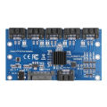 1 to 5 Port SATA Riser Expansion Card SATA3.0 Motherboard 6Gbps Multiplier JMB575 SATA Port Riser Card Adapter PC Accessories. 