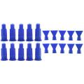 20Pcs Cylindrical Cone for Cartridge Caulking Spare Part Nozzle Spray Tip - 10Pcs 56Mm x 13Mm & 10Pcs 51Mm x 41Mm.