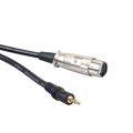 Condenser Microphone Cable XLR 3Pin Female to 3.5mm Microphone Cable For Karaoke KTV Computer Broadcast Studio Mic 1.5M. 