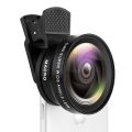 2 Functions Mobile Phone Lens 0.45X Wide Angle Len 12.5X Macro HD Camera Lens Universal for iPhone Android Phone. 