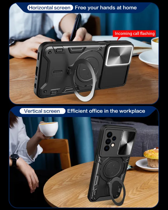 xprmy%20for%20Samsung%20Galaxy%20A23%205G%20Dual%20Layer%20Phone%20Case%20with%20Slide%20Camera%20Cover%20and%20Metal%20Hidden%20Bracket%20-%20Image%207