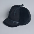 High Quality 2024 Winter Leather Hat Men Fur Lamb Wool Warm Thick Earflaps Bomber Hats Men's Baseball Cap Russian Hat.