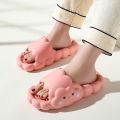 Cartoon Cloud Women Slippers Summer Sandals Men Couples Outside EVA Thick Bottom Non-slip Sole Casual Beach Shoes Home Slippers. 