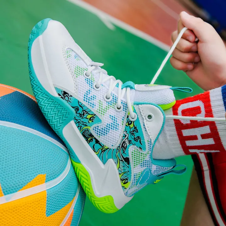 2023Autumn%20High%20Top%20Sneakers%20Boys%20Middle%20and%20Big%20Children%20Basketball%20Shoes%20Teenagers%20Students%20Breathable%20Casual%20Running%20Shoes%20-%20Image%205