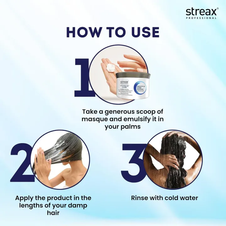 Streax%20Professiona%20Vitariche%20Care%20Smoothing%20Shine%20Masque%20200g%20-%20Image%204