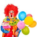 Clown Costume Clown Wig Clown Nose Accessories Bow Tie White Gloves.