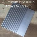 Heavy Aluminum 4.25 Inch HEATSINK Aluminum Heat Sink 4.25×1.5×3.5″ Inch Heatsink For Nexus DSP PCB Power Amplifier IC UPS IPS MOSFET Transistor Semiconductor Devices IC Cooling. 