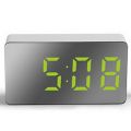 Digital Alarm Clock Mirror LED Night Lights Thermometer Wall Clock Lamp Square Rectangle Multi-function Desk Clocks LED display.