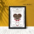Customised Nikah Nama Frame For Wall Decor / Marriage Certificate/Anniversary photo frame design Anniversary Special Design For Wall Decor photo frame resin photo frame photo frame decoration ideas how to make hula hoop photo frame hoop photo frame. 