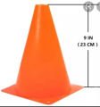 6 PCS Multi-function Safety Agility Cone for Football Soccer Sports Field Practice Drill Marking - Multicolor.