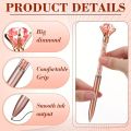 4pcs Large Crystal Diamond Gel Pens Christmas Gift Shiny Ballpoint Pen Black Ink Pens Suitable For School Office Accessories.